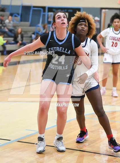 Thumbnail 1 in Estrella Foothills vs. Sahuaro  (Lady Wolves Court Classic - Blue Division Championship) photogallery.