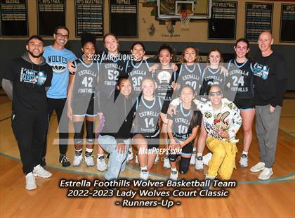 Thumbnail 2 in Estrella Foothills vs. Sahuaro  (Lady Wolves Court Classic - Blue Division Championship) photogallery.