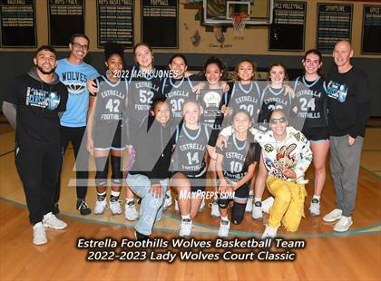 Thumbnail 3 in Estrella Foothills vs. Sahuaro  (Lady Wolves Court Classic - Blue Division Championship) photogallery.