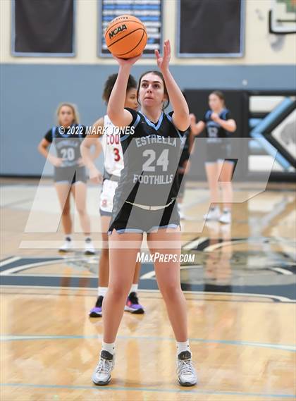 Thumbnail 1 in Estrella Foothills vs. Sahuaro  (Lady Wolves Court Classic - Blue Division Championship) photogallery.