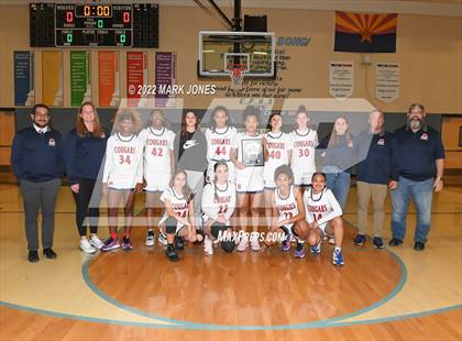 Thumbnail 2 in Estrella Foothills vs. Sahuaro  (Lady Wolves Court Classic - Blue Division Championship) photogallery.