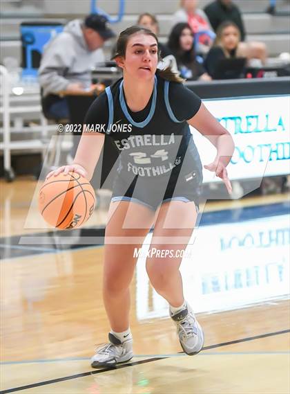 Thumbnail 1 in Estrella Foothills vs. Sahuaro  (Lady Wolves Court Classic - Blue Division Championship) photogallery.