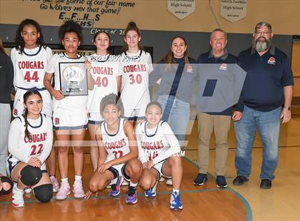 Thumbnail 1 in Estrella Foothills vs. Sahuaro  (Lady Wolves Court Classic - Blue Division Championship) photogallery.