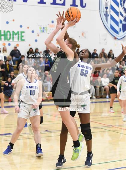 Thumbnail 3 in Xavier College Prep vs. Basha (Senior Night) photogallery.