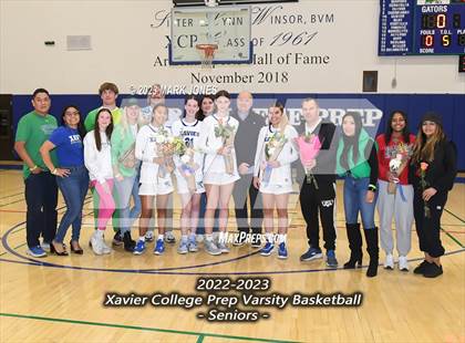 Thumbnail 1 in Xavier College Prep vs. Basha (Senior Night) photogallery.
