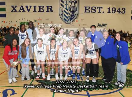 Thumbnail 3 in Xavier College Prep vs. Basha (Senior Night) photogallery.