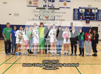 Thumbnail 1 in Xavier College Prep vs. Basha (Senior Night) photogallery.