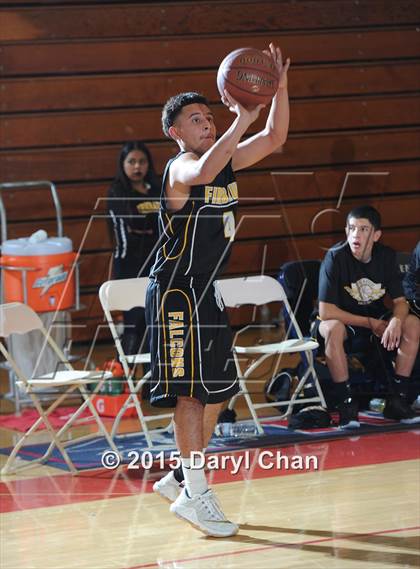 Thumbnail 2 in Firebaugh vs. Maranatha (Rose City Roundball Classic) photogallery.