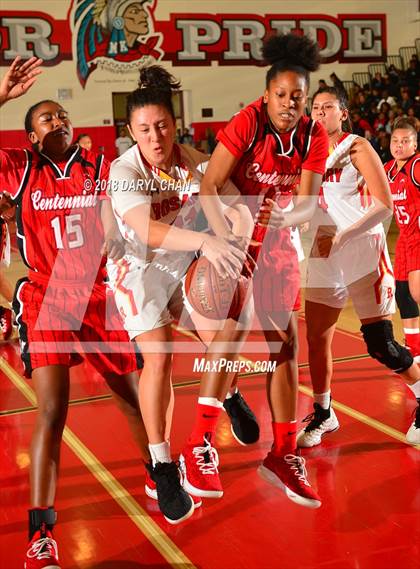 Thumbnail 1 in Centennial vs. Rosary Academy (Mark Keppel Tournament) photogallery.