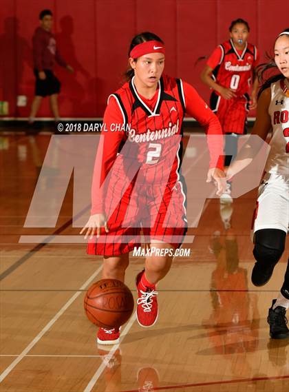 Thumbnail 3 in Centennial vs. Rosary Academy (Mark Keppel Tournament) photogallery.