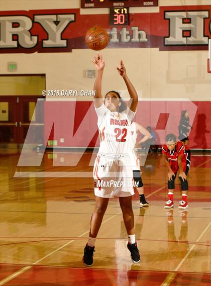 Thumbnail 2 in Centennial vs. Rosary Academy (Mark Keppel Tournament) photogallery.