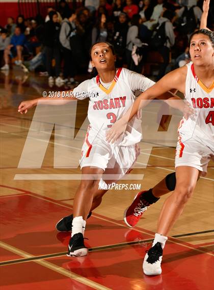 Thumbnail 2 in Centennial vs. Rosary Academy (Mark Keppel Tournament) photogallery.