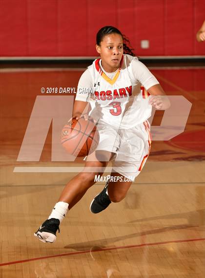 Thumbnail 2 in Centennial vs. Rosary Academy (Mark Keppel Tournament) photogallery.
