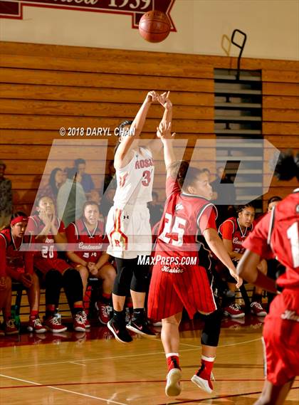 Thumbnail 3 in Centennial vs. Rosary Academy (Mark Keppel Tournament) photogallery.