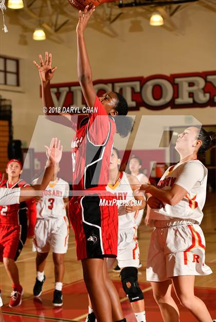 Thumbnail 1 in Centennial vs. Rosary Academy (Mark Keppel Tournament) photogallery.
