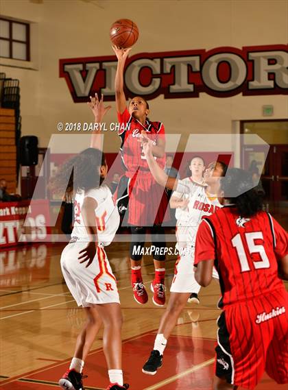 Thumbnail 1 in Centennial vs. Rosary Academy (Mark Keppel Tournament) photogallery.