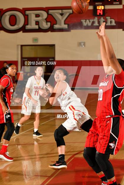 Thumbnail 2 in Centennial vs. Rosary Academy (Mark Keppel Tournament) photogallery.