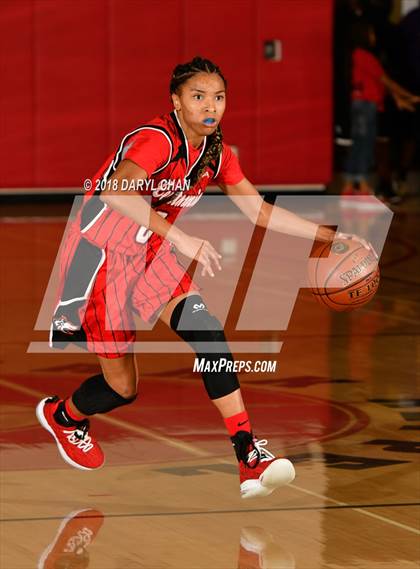 Thumbnail 3 in Centennial vs. Rosary Academy (Mark Keppel Tournament) photogallery.