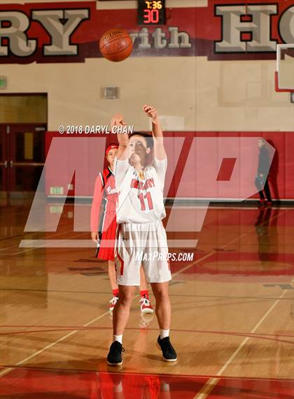 Thumbnail 2 in Centennial vs. Rosary Academy (Mark Keppel Tournament) photogallery.