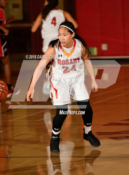 Thumbnail 2 in Centennial vs. Rosary Academy (Mark Keppel Tournament) photogallery.