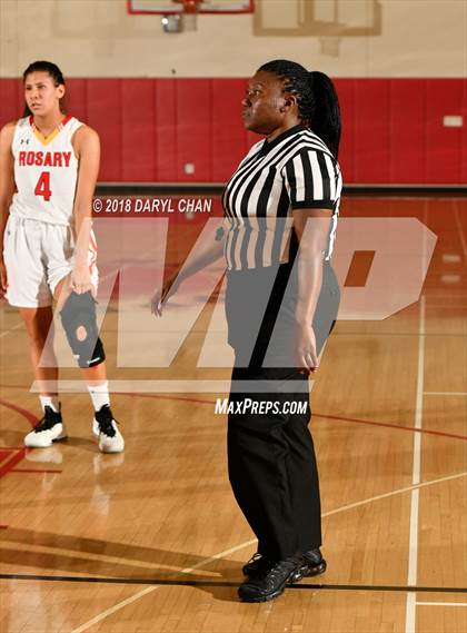 Thumbnail 3 in Centennial vs. Rosary Academy (Mark Keppel Tournament) photogallery.