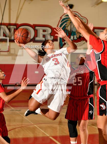 Thumbnail 3 in Centennial vs. Rosary Academy (Mark Keppel Tournament) photogallery.