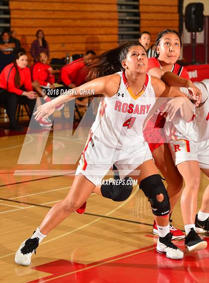 Thumbnail 3 in Centennial vs. Rosary Academy (Mark Keppel Tournament) photogallery.