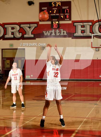 Thumbnail 2 in Centennial vs. Rosary Academy (Mark Keppel Tournament) photogallery.