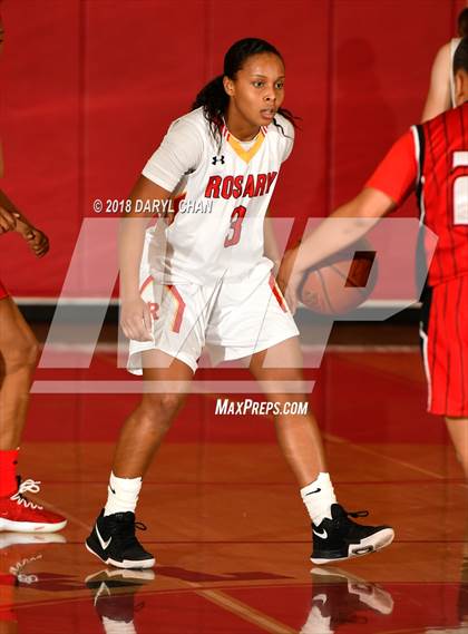 Thumbnail 2 in Centennial vs. Rosary Academy (Mark Keppel Tournament) photogallery.