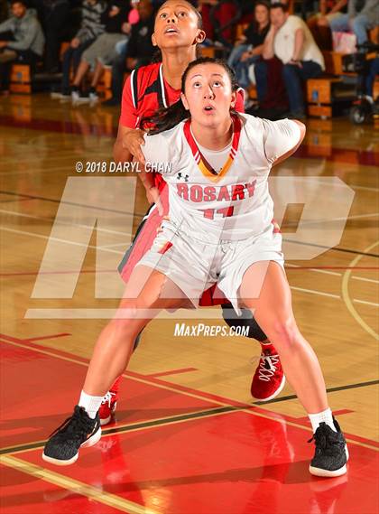 Thumbnail 1 in Centennial vs. Rosary Academy (Mark Keppel Tournament) photogallery.
