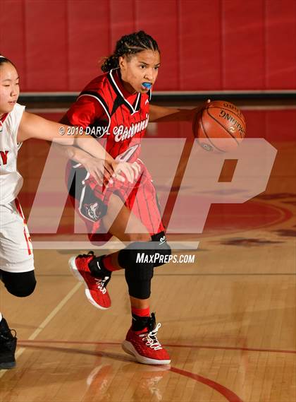 Thumbnail 2 in Centennial vs. Rosary Academy (Mark Keppel Tournament) photogallery.