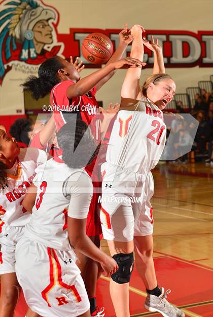 Thumbnail 1 in Centennial vs. Rosary Academy (Mark Keppel Tournament) photogallery.