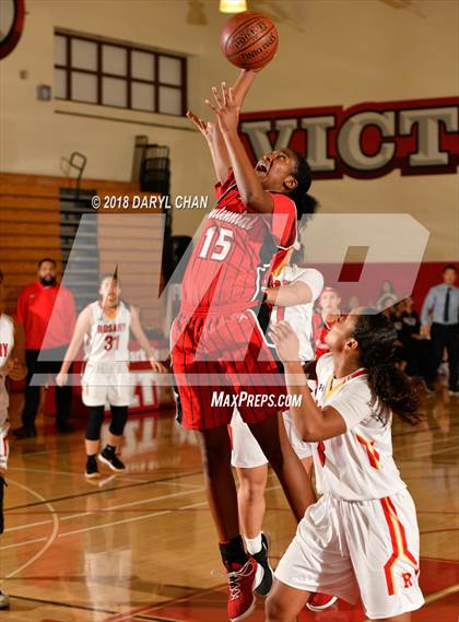 Thumbnail 1 in Centennial vs. Rosary Academy (Mark Keppel Tournament) photogallery.