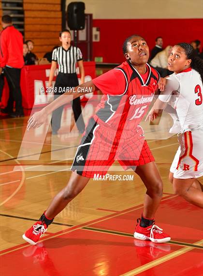 Thumbnail 1 in Centennial vs. Rosary Academy (Mark Keppel Tournament) photogallery.