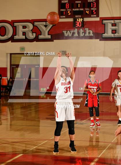 Thumbnail 3 in Centennial vs. Rosary Academy (Mark Keppel Tournament) photogallery.