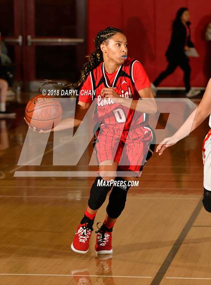Thumbnail 3 in Centennial vs. Rosary Academy (Mark Keppel Tournament) photogallery.