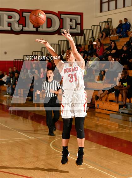 Thumbnail 2 in Centennial vs. Rosary Academy (Mark Keppel Tournament) photogallery.