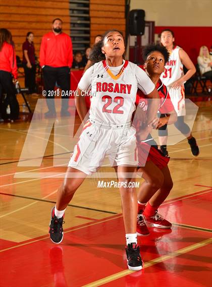Thumbnail 1 in Centennial vs. Rosary Academy (Mark Keppel Tournament) photogallery.