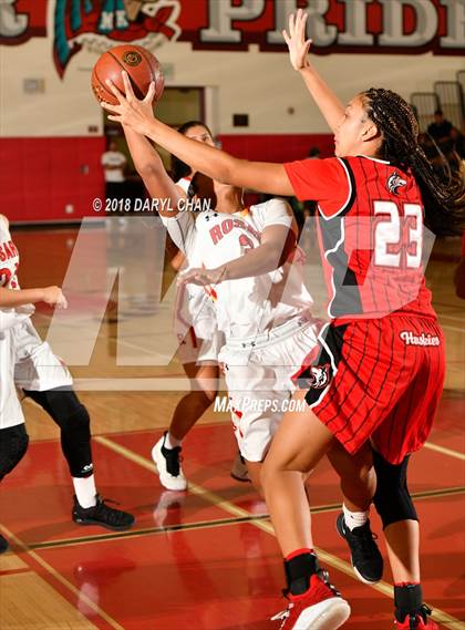 Thumbnail 3 in Centennial vs. Rosary Academy (Mark Keppel Tournament) photogallery.