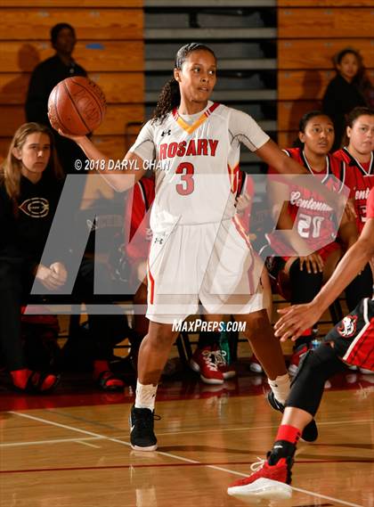 Thumbnail 2 in Centennial vs. Rosary Academy (Mark Keppel Tournament) photogallery.