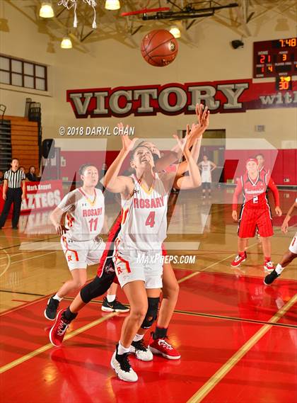Thumbnail 1 in Centennial vs. Rosary Academy (Mark Keppel Tournament) photogallery.