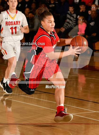 Thumbnail 3 in Centennial vs. Rosary Academy (Mark Keppel Tournament) photogallery.