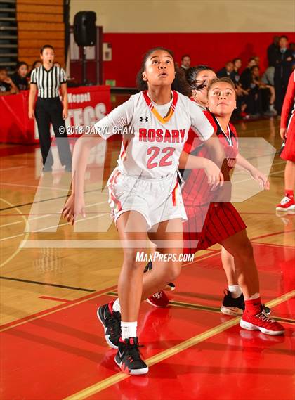 Thumbnail 3 in Centennial vs. Rosary Academy (Mark Keppel Tournament) photogallery.