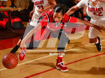 Thumbnail 1 in Centennial vs. Rosary Academy (Mark Keppel Tournament) photogallery.