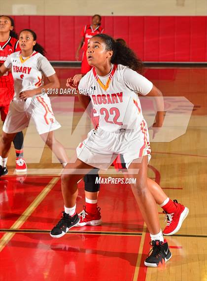 Thumbnail 3 in Centennial vs. Rosary Academy (Mark Keppel Tournament) photogallery.