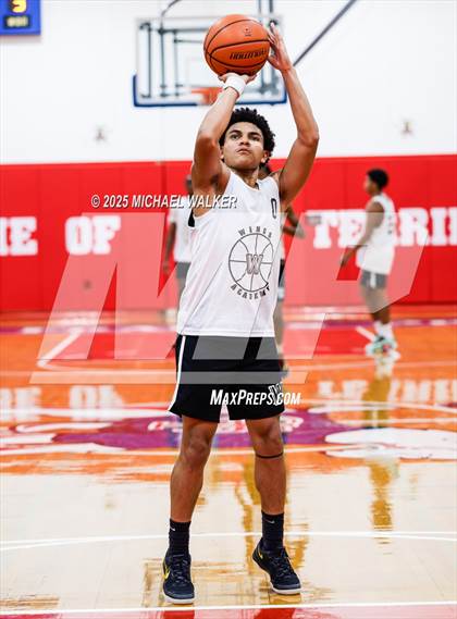 Thumbnail 1 in Wings Academy Vs Roselle Catholic (The Preview HS Showcase) photogallery.