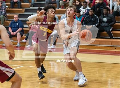 Thumbnail 1 in University Vs Scecina (IHSAA 2A Sectional 1st round) photogallery.