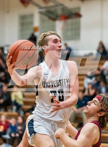 Thumbnail 2 in University Vs Scecina (IHSAA 2A Sectional 1st round) photogallery.