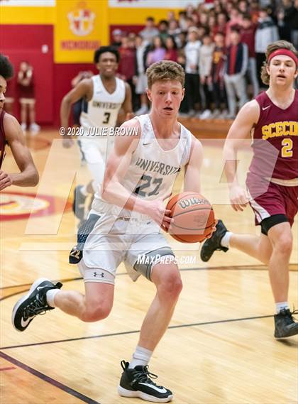 Thumbnail 2 in University Vs Scecina (IHSAA 2A Sectional 1st round) photogallery.