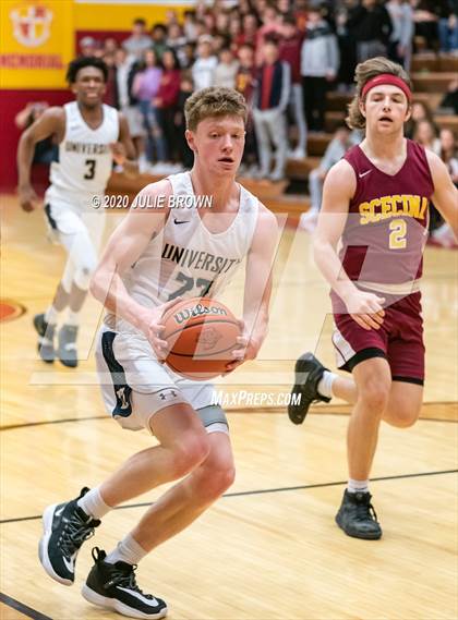 Thumbnail 3 in University Vs Scecina (IHSAA 2A Sectional 1st round) photogallery.